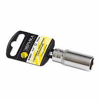 Головка торцевая глубокая 13мм 1/4"DR 6-гранная (держатель) ЭВРИКА 1/160